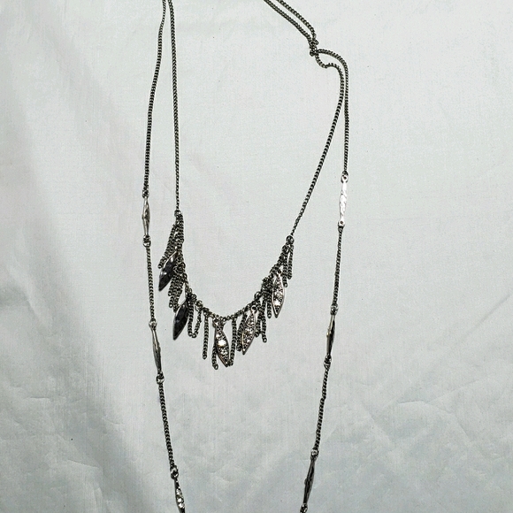 Taylor & jade silver double strand necklace - Picture 3 of 5